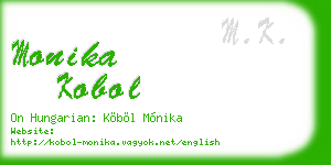 monika kobol business card